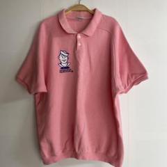 80s SAILORS ポロシャツ ピンク 日本製オーバーサイズ昭和ビンテージ 80s SAILORS ポロシャツ ピンク 日本製オーバーサイズ昭和