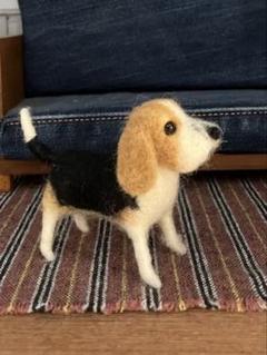 羊毛フェルト☆ビーグル☆ハンドメイド 犬 置物 - メルカリ