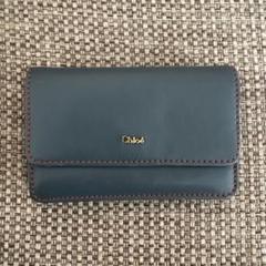 名刺入れ グレー未使用美品 ストライプカラードエッジ 名刺入れ（グレイッシュベージュ