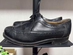 Heinrich Dinkelacker ウイングチップ レザーシューズ 黒のサムネイル