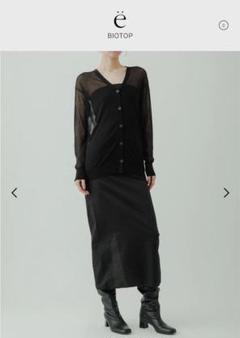 【yo BIOTOP】Sheer Vneck cardigan BIOTOP(ビオトープ) / 【yo BIOTOP】Sheer Vneck cardigan