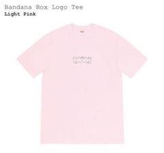 Supreme Box logo bandana Tee pink ピンク M