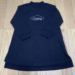 女児　110センチワンピース　ブラック　キッズワンピース