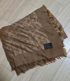 もずくさま専用♡ルイヴィトン　ショールモノグラム　大判ストール　ベージュ ルイヴィトン大判ショール・モノグラムストール