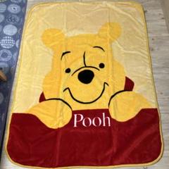ディズニー　くまのプーさん　ブランケット毛布ポリエステル