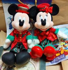 未使用　ミッキー&ミニー　ぬいぐるみ２点セット『パーフェクトクリスマス2015』 未使用 ミッキー&ミニー ぬいぐるみ2点セット『パーフェクト