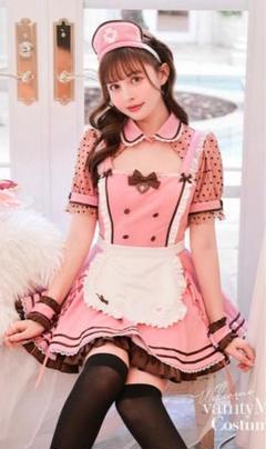 Malymoon ハートドットショコラナース ピンク コスプレ メイド 中村里砂 Malymoon ハートドットショコラナース ピンク コスプレ メイド
