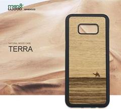 Man&Wood Galaxy S10+ ケース 天然木ケース Terra