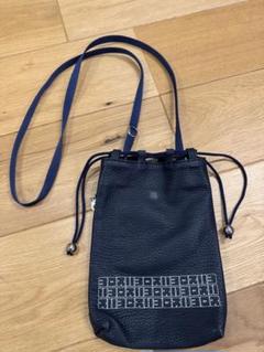 ☆新品☆yorozu 巾着バッグ ネイビー バッグ