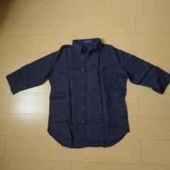 IndiDice ネイビー 七分袖シャツ