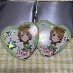 GiGO コラボカフェ μ's 15周年ホログラムハート缶バッジ 小泉花陽 2個
