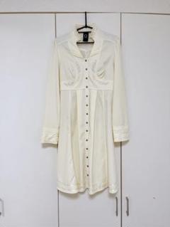 ozzon オッズオン　ロングブラウス　生成り