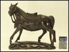 紫檀 彫刻 馬 置物 時代物(A701) 紫檀 彫刻 馬 置物 時代物(A701) - メルカリ