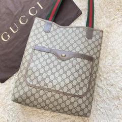 グッチ バッグ GUCCI トートバッグ ベージュ×ブラウン 送料無料 即納