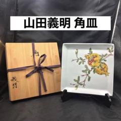 山田義明 】角皿 絵皿 飾り皿 飾皿 お皿