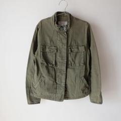 USED 古着 ecote カーキ オリーブ ライダース ミリタリー ジャケット