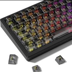 132 キー PC透明キーキャップ バックライト 素材 キーキャップ