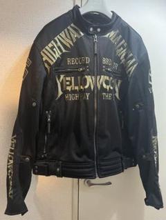 YeLLOW CORN　bRP　ライダース　　パンチング　メッシュ　黒 Lサイズ yellow corn パンチングレザー メッシュ ライダース 牛革