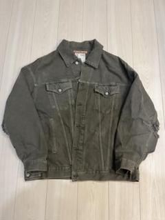 Acne Studios デニムジャケット　Gジャン　デニム　ダメージ Acne Studios - ダメージモノグラムデニムジャケット