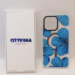 iPhone 15 Pro Max ケース オーロラ 花 MagSafe対応