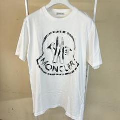 【美品】MONCLERモンクレール半袖Tシャツ白シルバーXXs