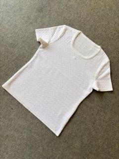 新品タグ付き【courreges クレージュ】半袖ニット 水色 38