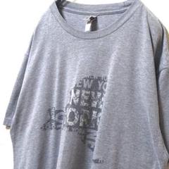 ネクストレベル ニューヨーク ロゴ Tシャツ グレー 灰色 L 古着