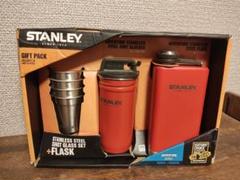 【未使用】旧ロゴ STANLEY フラスコ＆ショットグラスセット2016年限定品 未使用】旧ロゴ STANLEY フラスコ＆ショットグラスセット2016年