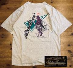 Tシャツ 古着 80s Eddie Bauer エディーバウアー 両面 L レア