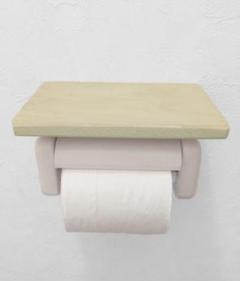 トイレットペーパーホルダーシェルフ　ウォールシェルフ　お色　クリーム