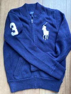 いまほ✴︎Ralph Laurenニットジャケット未使用　ネイビーL ラルフローレンRALPH LAUREN カシミヤウールポケットデザイン