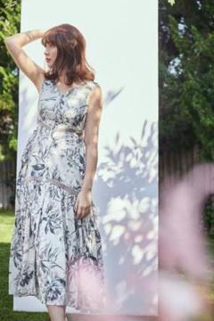herlipto Floral Cut-Out Long Dress Sサイズ
