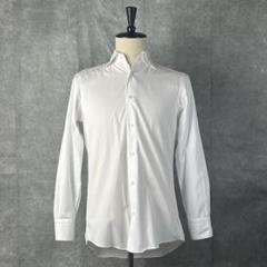 BEAMS F オリジナル 長袖シャツ ホワイト スリムフィット 39 ビームス