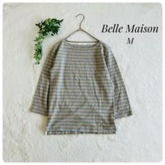 Belle Maison✨ベルメゾン（M）Tシャツ カットソー ボーダー 七分袖