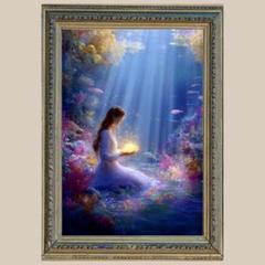 深い癒し✨深海の女神✨No.8【開運•風水•絵画風•ヒーリング