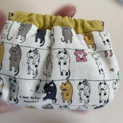 10cmバネ口ポーチ洗濯猫