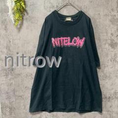 ナイトロウ　スプレーロゴ　グラフィティTシャツ　オーバーサイズ