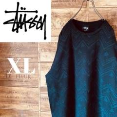 『ビッグシルエット美品』stussyステューシー総柄Tシャツ⭐️