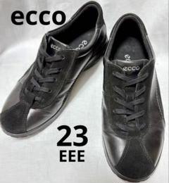 ecco エコー　レザー&スゥェード　スニーカー　ローファー　23EEE