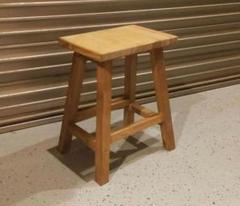 スクエア椅子 スツール　花台　ハンドメイド　座面高40cm