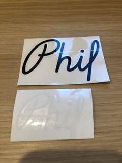 PHIL WOOD フィルウッド ステッカー2色セット　白黒のサムネイル
