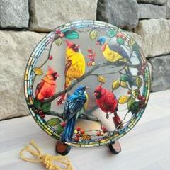 サンキャッチャー ステンドグラス風 アクリル 雑貨 カラフルな鳥 バード とり
