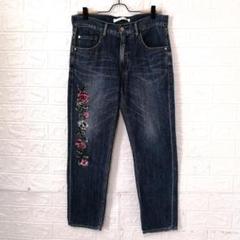 H.A.K ローズ刺繍 デニム パンツ 1（M相当） - メルカリ