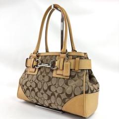 COACH コーチ ハンプトンズ キャリーオール トートバッグ 自立 ベージュ