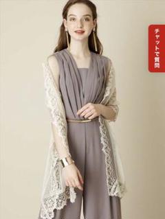 【お値下げ】AIMER 縁取りレース×シフォン・大判ストール お値下げ】AIMER 縁取りレース×シフォン・大判ストール