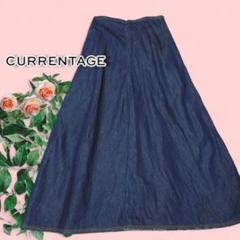 カレンテージ-CURRENTAGE-ハイウエストロングデニムスカート スプリングセール】カレンテージ CURRENTAGE コットン ハイ