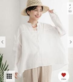かぐれ　新品　今季　2025春夏　半袖　リネンフレアブラウス かぐれ 新品 今季 2025春夏 半袖 リネンフレアブラウス （sisam