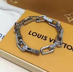 Louis Vuitton シルバー チェーンネックレス コリエ モノグラム LOUIS VUITTON - LOUIS VUITTON ルイヴィトン コリエ チェーン