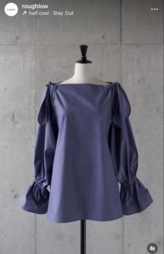 roughlow  shoulder ribbon blouse ブラウス 2025年最新】roughlow オフショルの人気アイテム - メルカリ