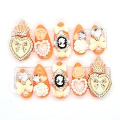 推しネイル☆オレンジ